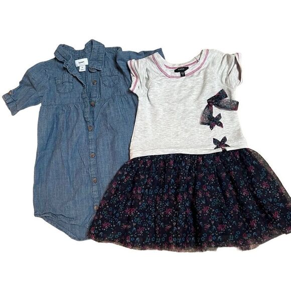 Old Navy / Zunie Set of 2 Dresses for Girls 5T EUC - Picture 1 of 9